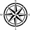 12-Inch Compass Rose Wall Stencil | 3727 by Designer Stencils | Reusable Stencils for Painting |